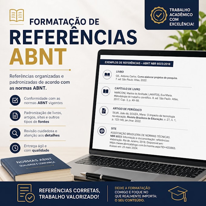 format your academic paper in abnt and organize your reference list