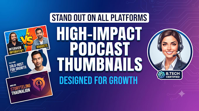 design high impact podcast thumbnails
