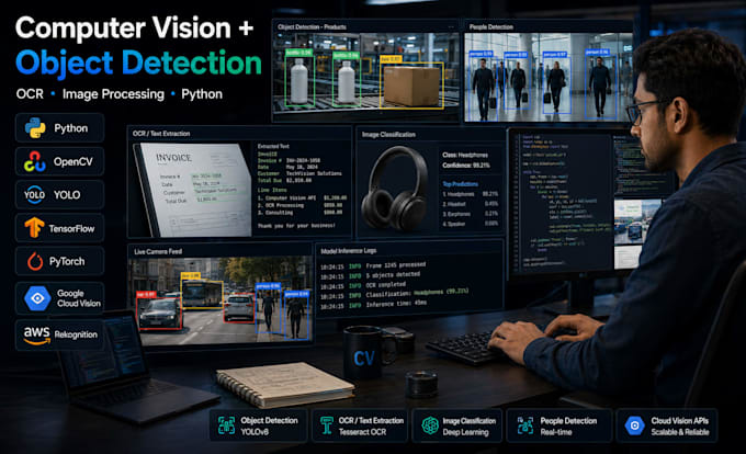 build computer vision object detection ocr or image processing with python