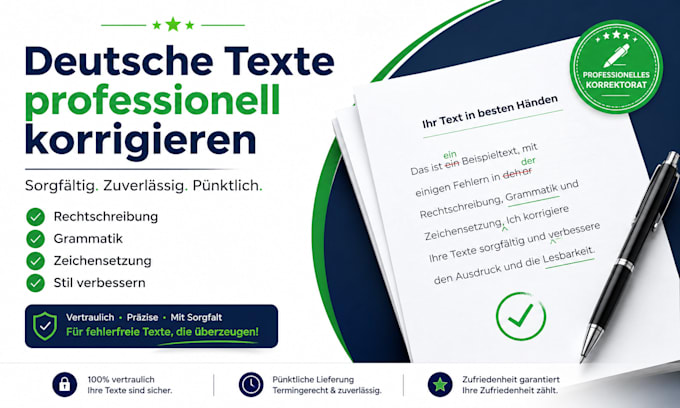 deutsche texte professionell korrigieren und verbessern