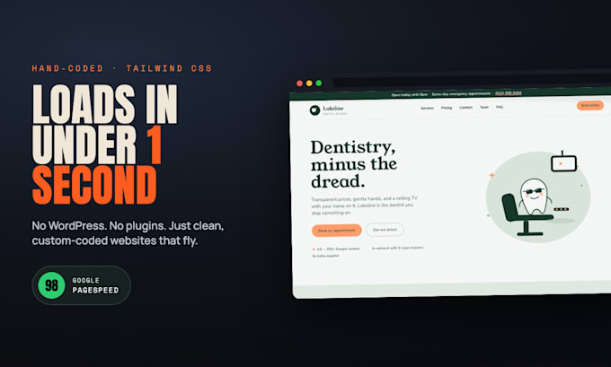 build a fast, modern business website with tailwind CSS