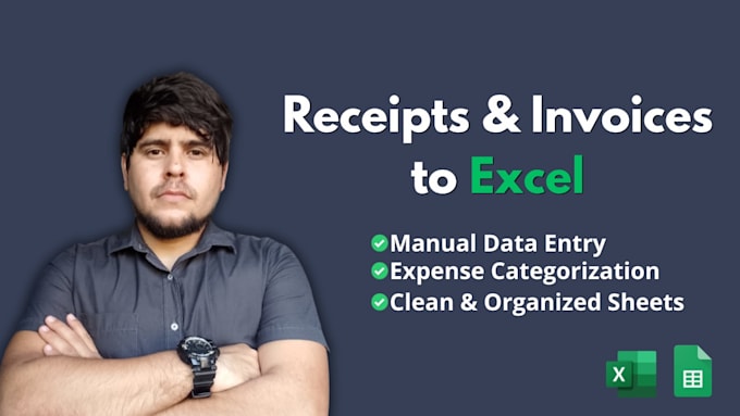 organize your invoices and receipts in excel spreadsheet