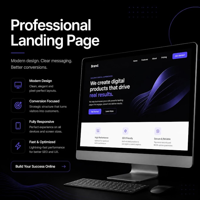 create your professional landing page