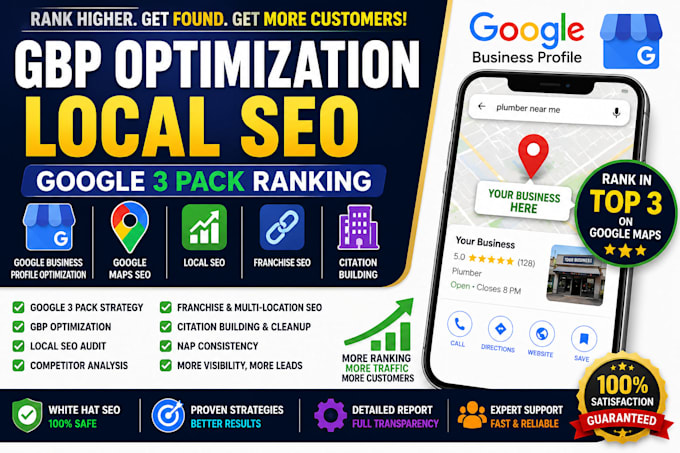 do gbp optimization local seo google 3 pack  ranking franchise citation building