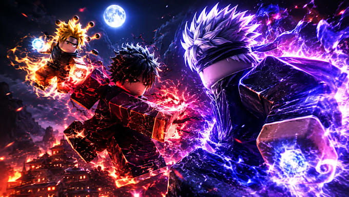 develop a full custom roblox anime game, with combat system