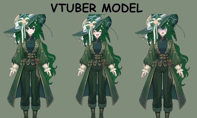 design and rig 3d vtuber model, live 2d vtuber model, live 2d rigging