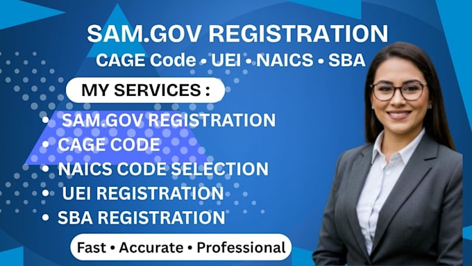 do cage code, uei, sam gov registration, naics code, and sba registration