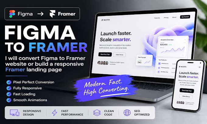 design framer landing page, framer website, figma to framer