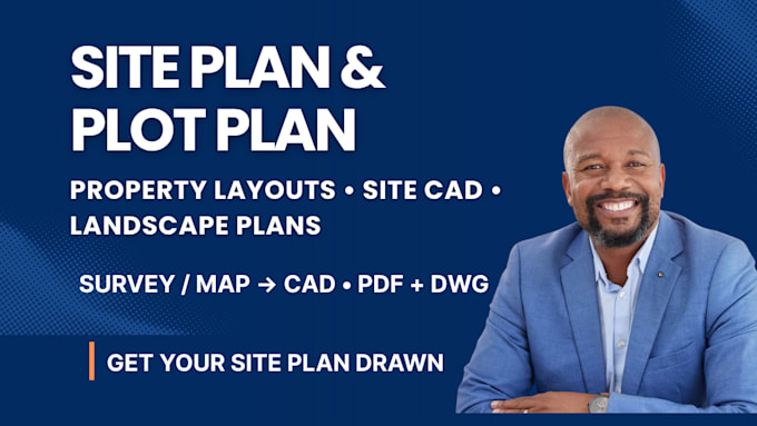 draw site plan, plot plan, and property layout plan