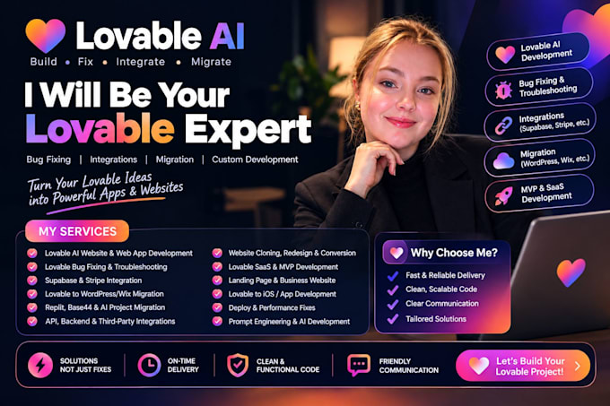 lovable expert lovable bug fixing lovable integration loavble migration lovable