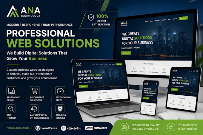 build a modern, responsive and high converting business