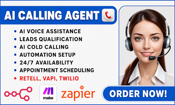 build ai voice agent, ai receptionist, and calling bot with vapi ai or retell ai