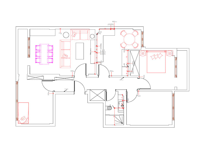 draw professional autocad floor plans and technical drawings