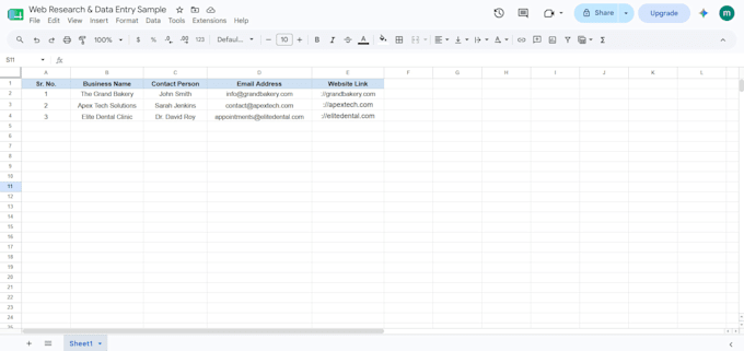do expert ms excel data entry copy paste and web research
