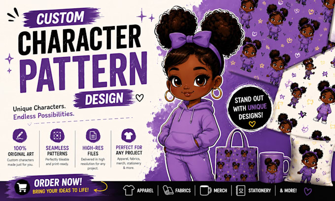 create pattern character lines