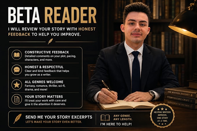 read your story and give honest beta reader feedback