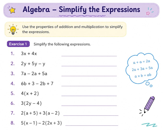 create fun, engaging, and customized math worksheets with answer sheets