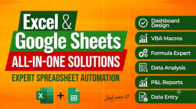create microsoft excel spreadsheets with advanced formula and google sheets