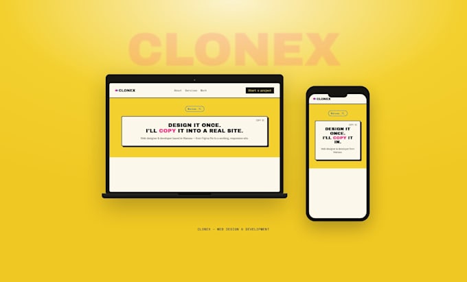 design and develop a modern responsive landing page