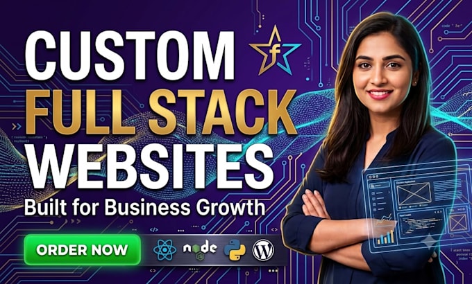 build a custom website, full stack development, front end and back end