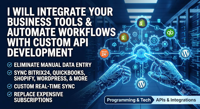 integrate your business tools and automate workflows with custom API development