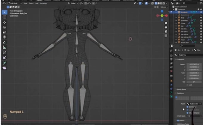 create 3d rigging 3d animation character 3d vtuber model vrchat, vriod, gmod mmd