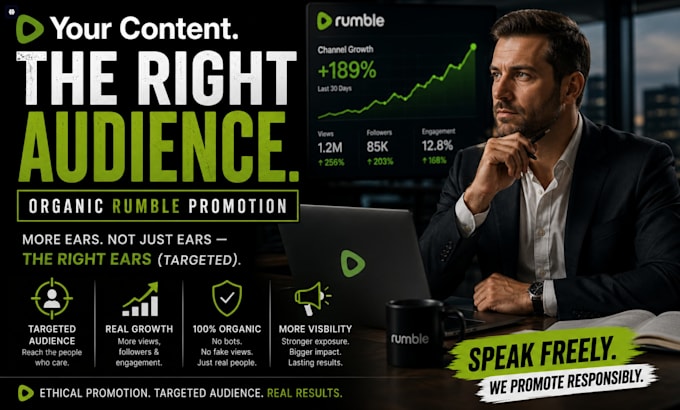 do organic rumble promotion rumble video promotion