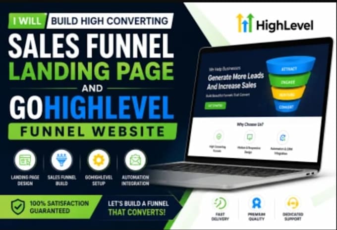 gohighlevel website design, sales funnel automation, gohighlevel expert