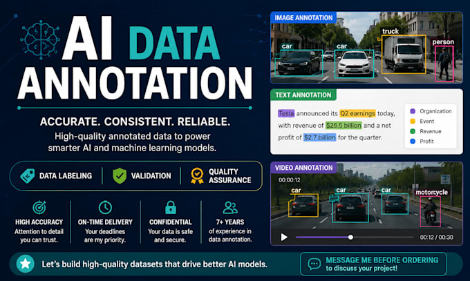 annotate label validate and quality check ai training data