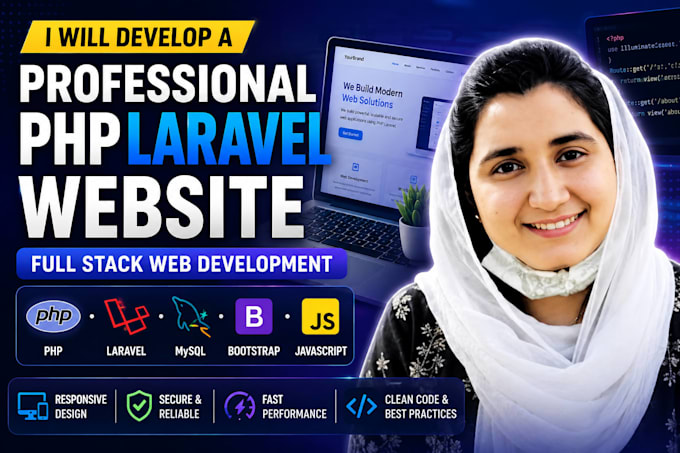 be your full stack PHP laravel web application developer