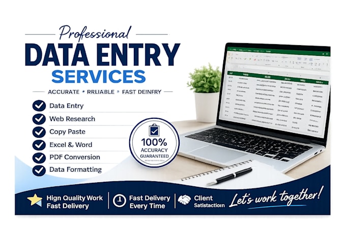 do accurate data entry, web research and copy paste