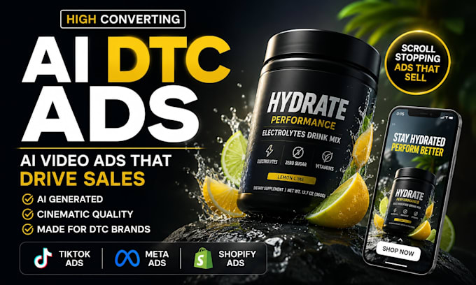 create high converting ai dtc video ads for ecommerce brands