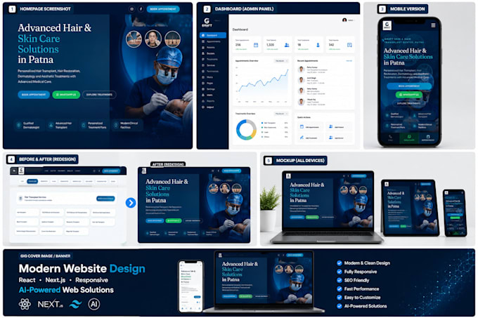 build a modern responsive website for your business