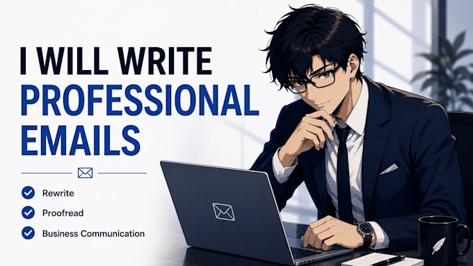 write, rewrite, and proofread professional business emails