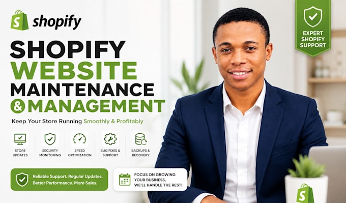 be your professional shopify virtual assistant maintenance and management