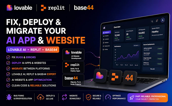 fix replit ai app deploy lovable ai website base44 fix migrate base44 bug fixing