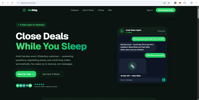 develop a custom whatsapp ai chatbot and automation workflow