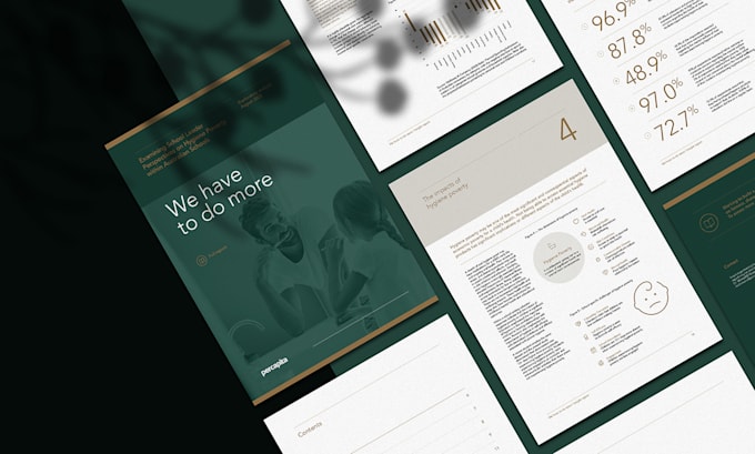 design a professional research report, policy doc, or white paper