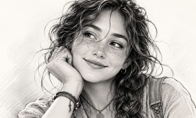 draw realistic hand drawn pencil potrait
