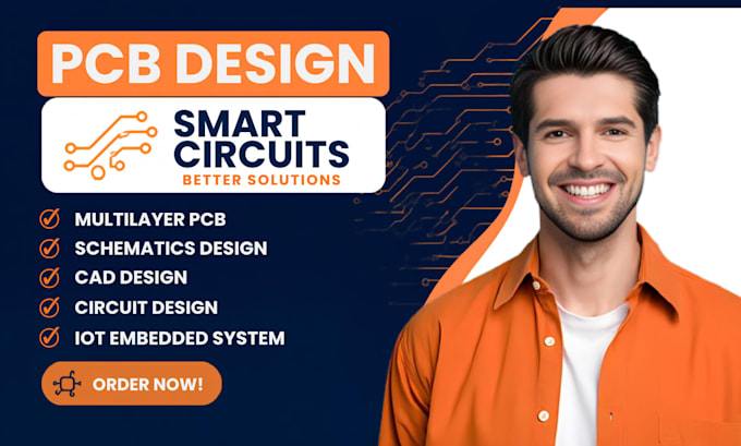 design multilayer pcb, cad schematics, circuit layout and gerber files