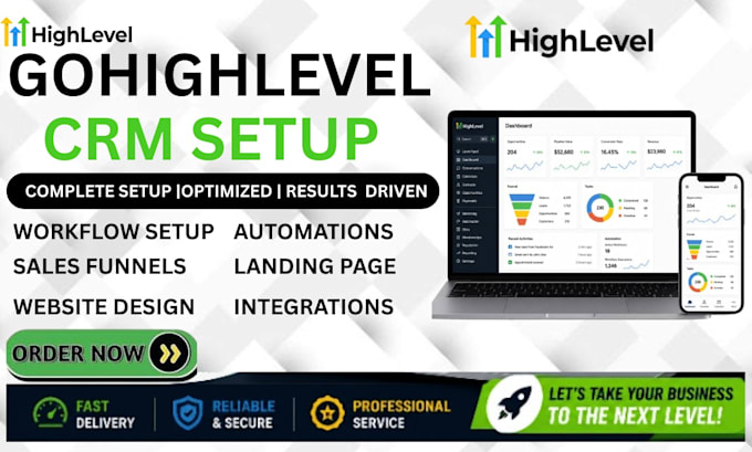 setup gohighlevel CRM, workflow automation
