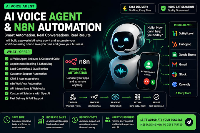 build ai voices agent automation chat bot