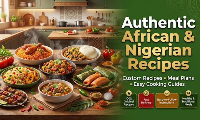 create authentic african and nigerian recipes with easy cooking instructions