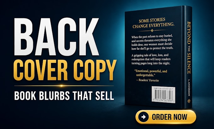 write a compelling amazon KDP book blurb or paperback cover copy