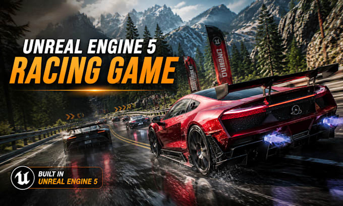 develop unreal engine car racing game development, multiplayer game, ue5 game