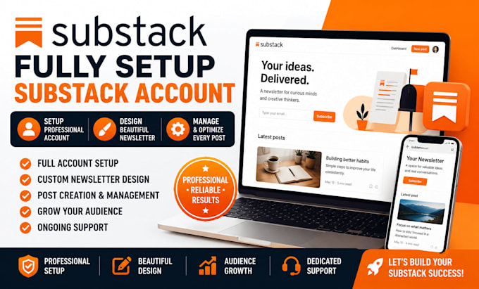 substack account setup substack newsletter manage substack post substack promote