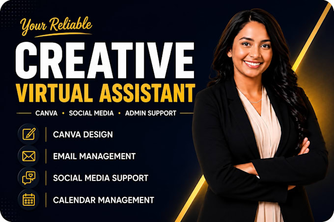be your creative virtual assistant canva social media manager email management