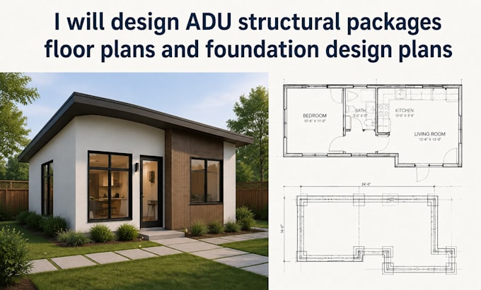 design adu structural packages floor plans foundation design plans