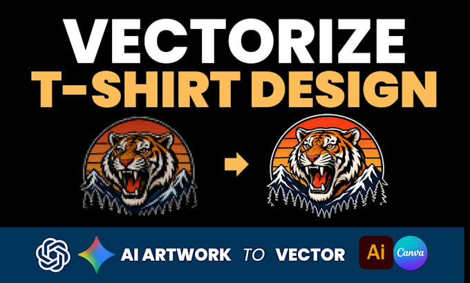 vectorize your t shirt design