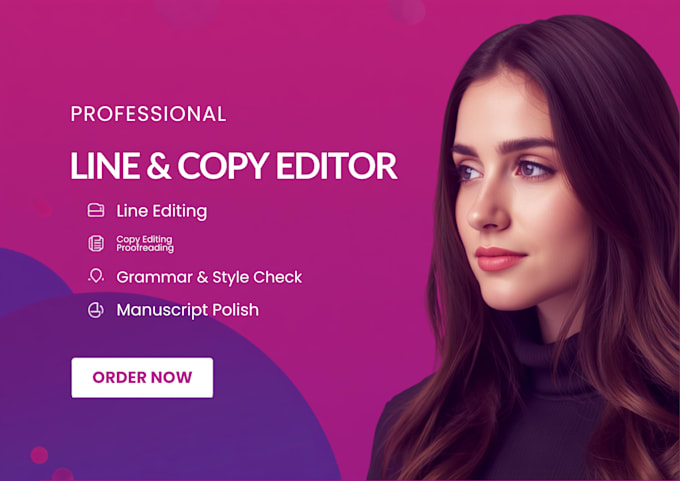 provide line editing and proofreading for your manuscript